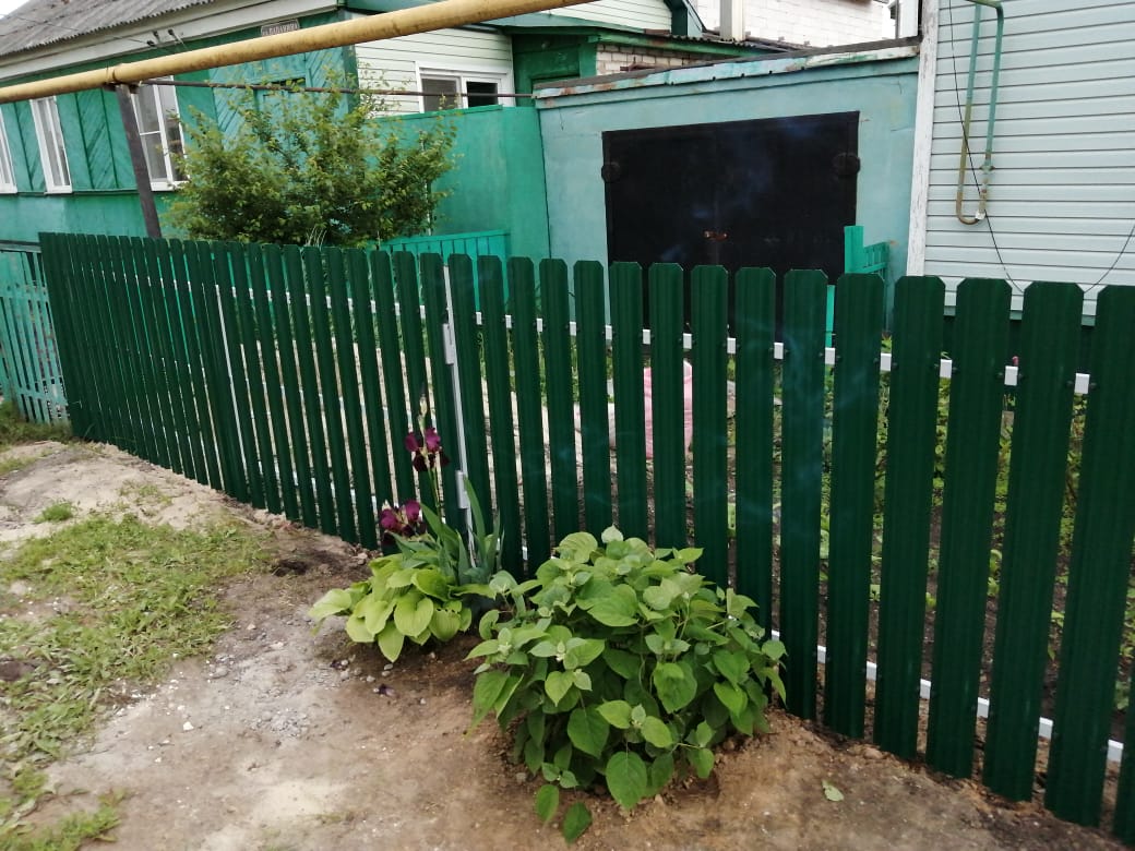 Комбинированный забор 25м штакетник и профлист, ворота, калитка фото8 в Астане