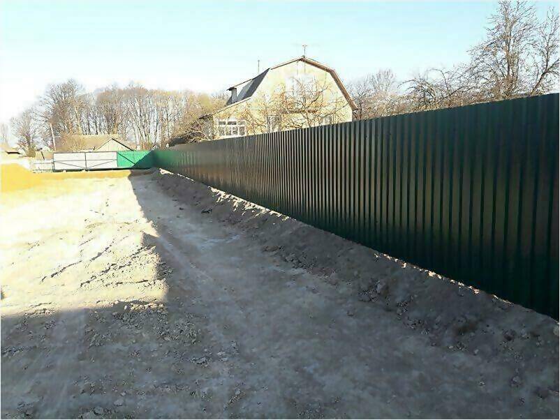 Забор, ворота, калитка из зеленого профлиста 150м фото 4 в Астане