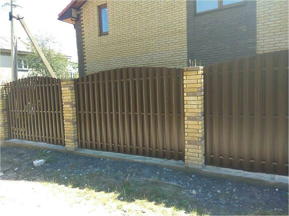 забор из штакетника 110м фото5 в Астане