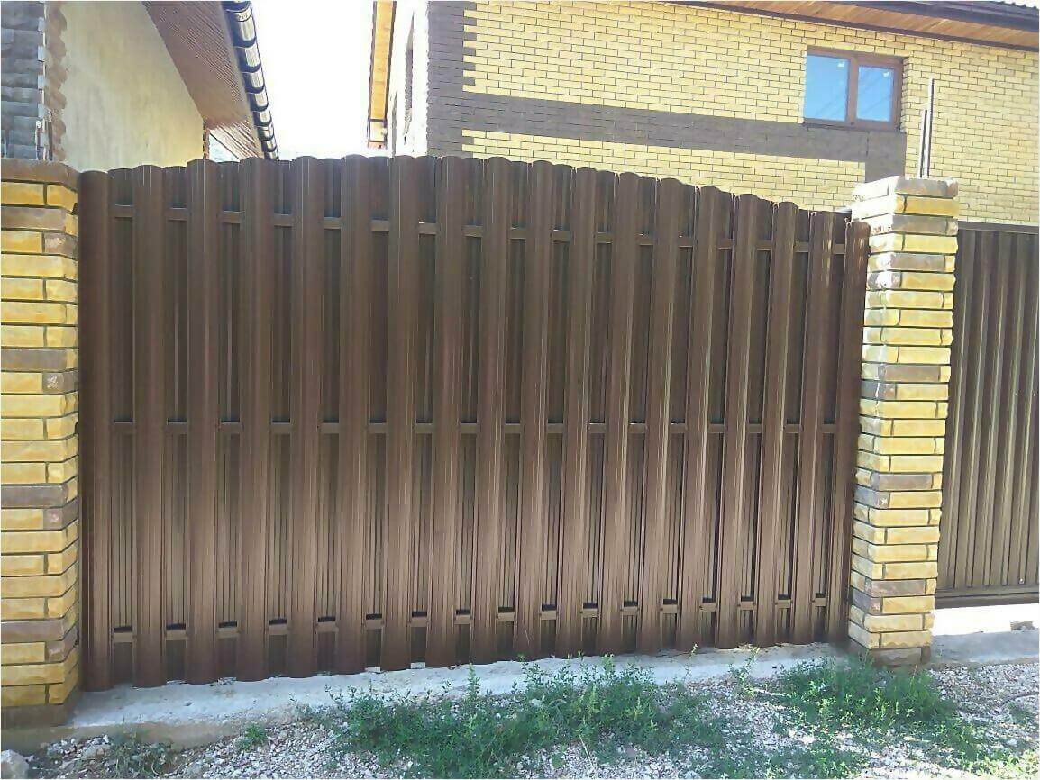забор из штакетника 110м фото4 в Астане