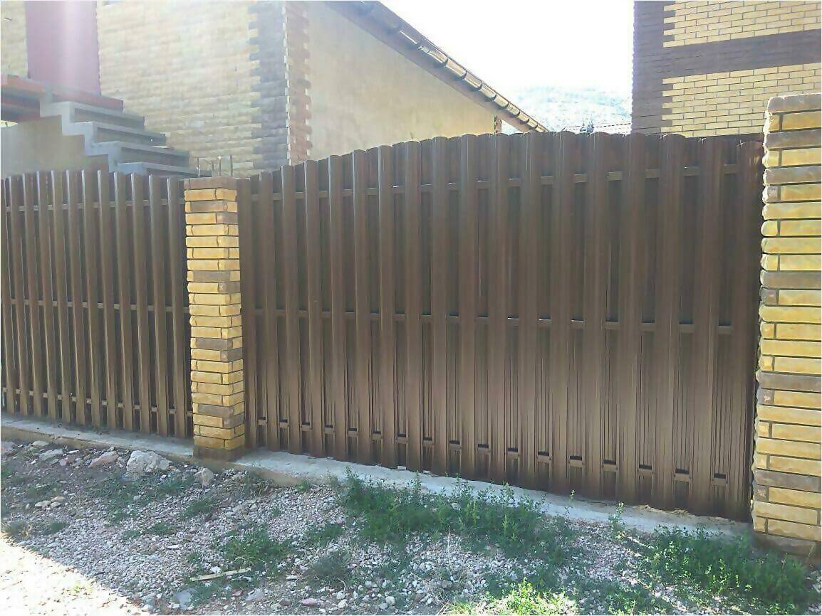 забор из штакетника 110м фото3 в Астане