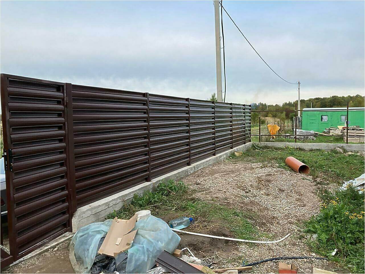 Забор из штакетника 85м фото6 в Астане
