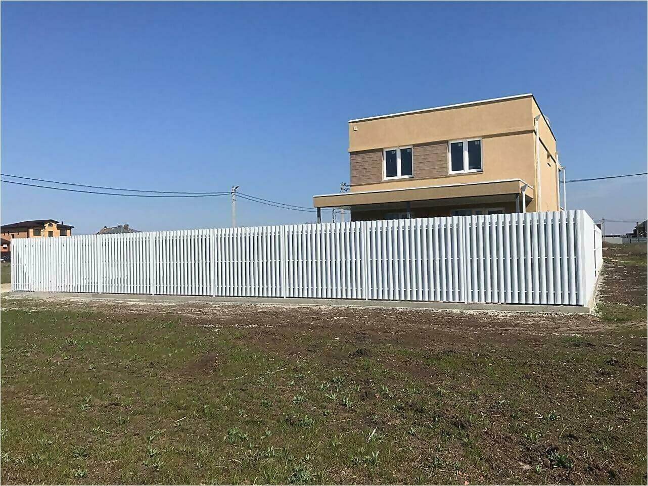 забор из штакетника 95м фото4 в Астане