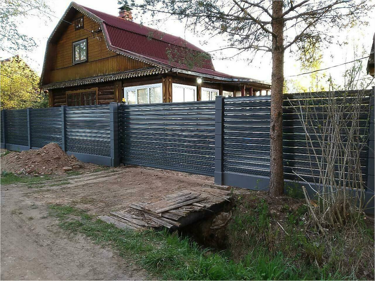 забор-ранчо из штакетника 75м фото4 в Астане