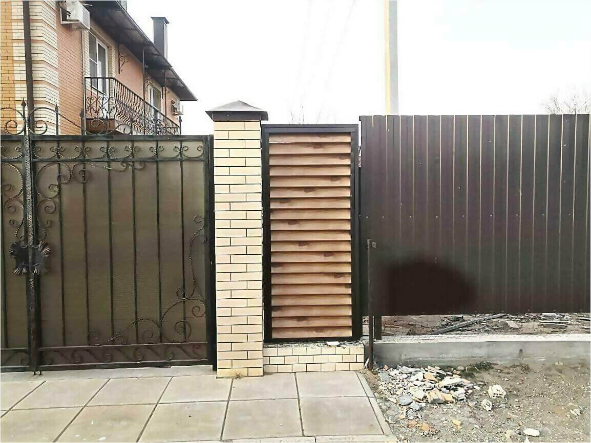 Забор жалюзи 50м светлое дерево фото9 в Астане