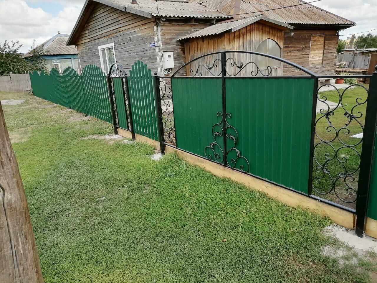 забор из штакетника Зеленый Мох фото5 в Астане