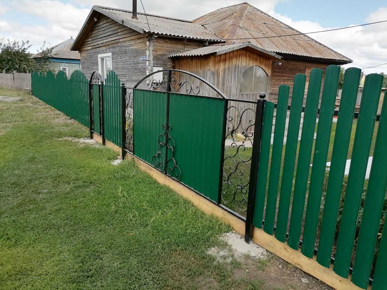 забор из штакетника Зеленый Мох фото3 в Астане