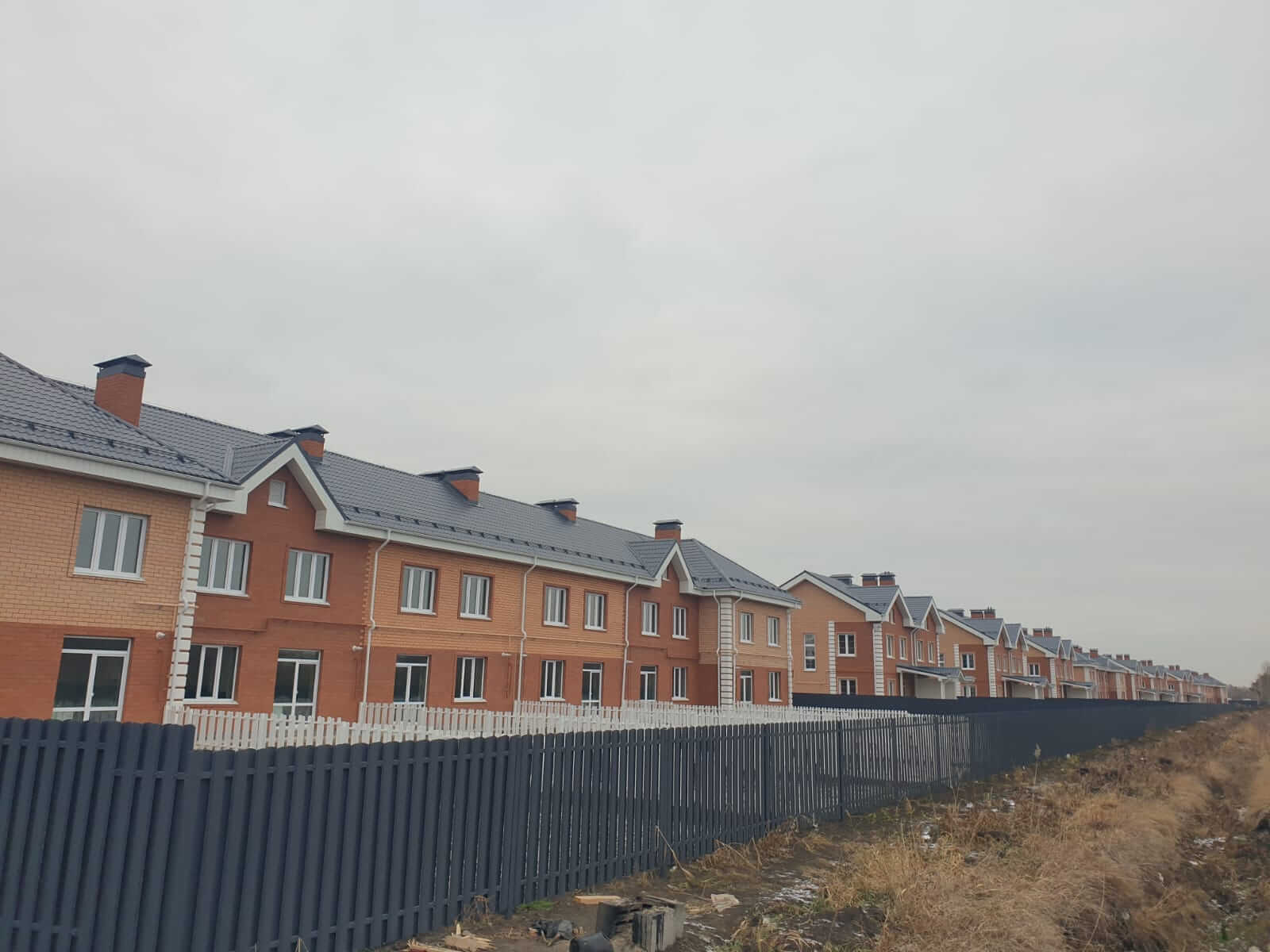 Забор из штакетника 230м Серый Графит фото5 в Астане