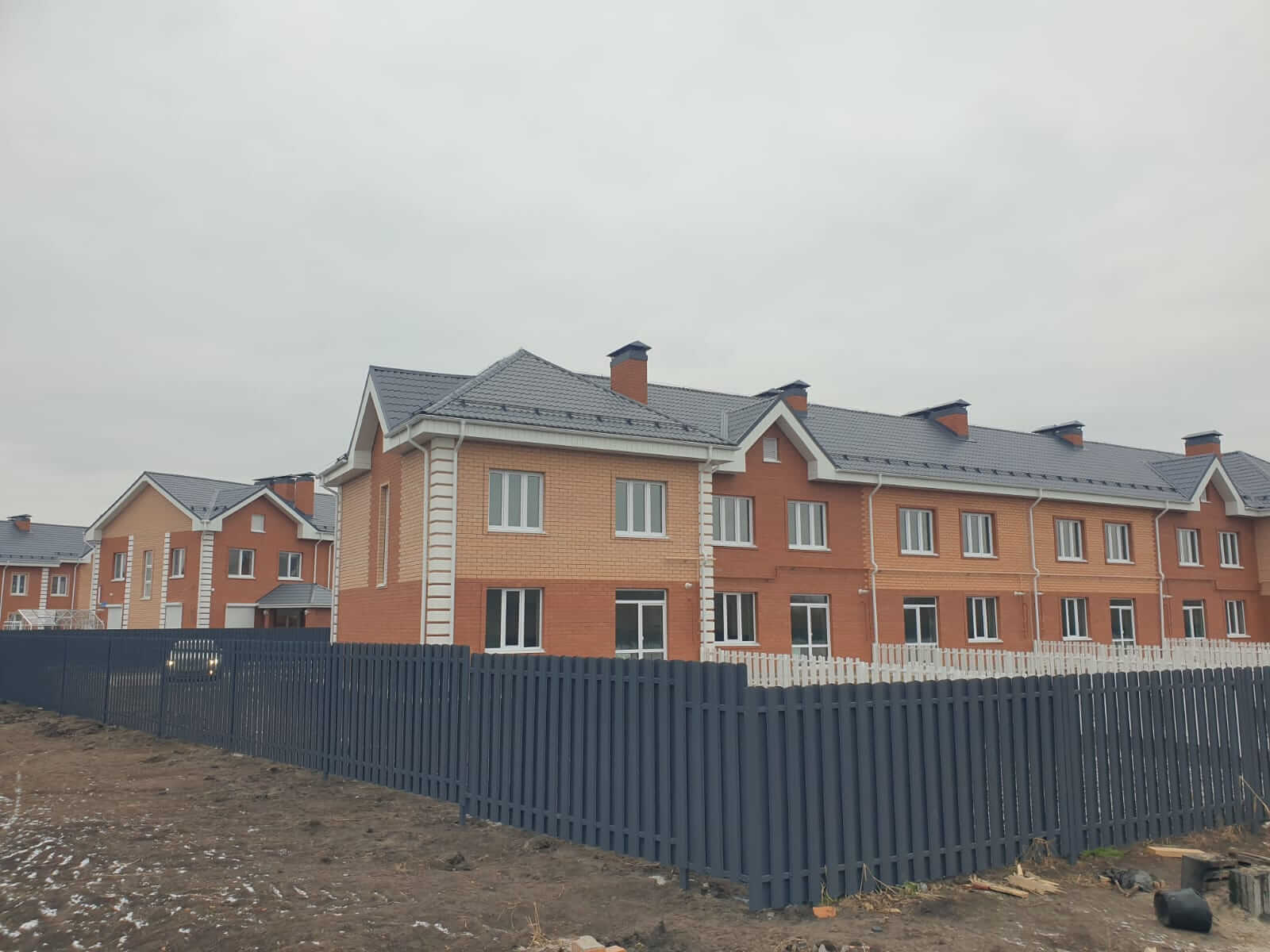 Забор из штакетника 230м Серый Графит фото4 в Астане