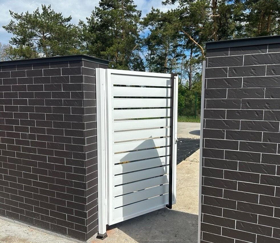Калитка из металлопланкена RAL9003 Белый фото 4 в Астане