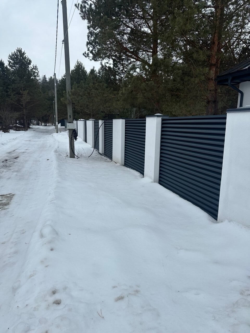 Забор-жалюзи 76м RAL7024/7024 Серый Графит двусторонний МАТТЕ фото 5 в Астане