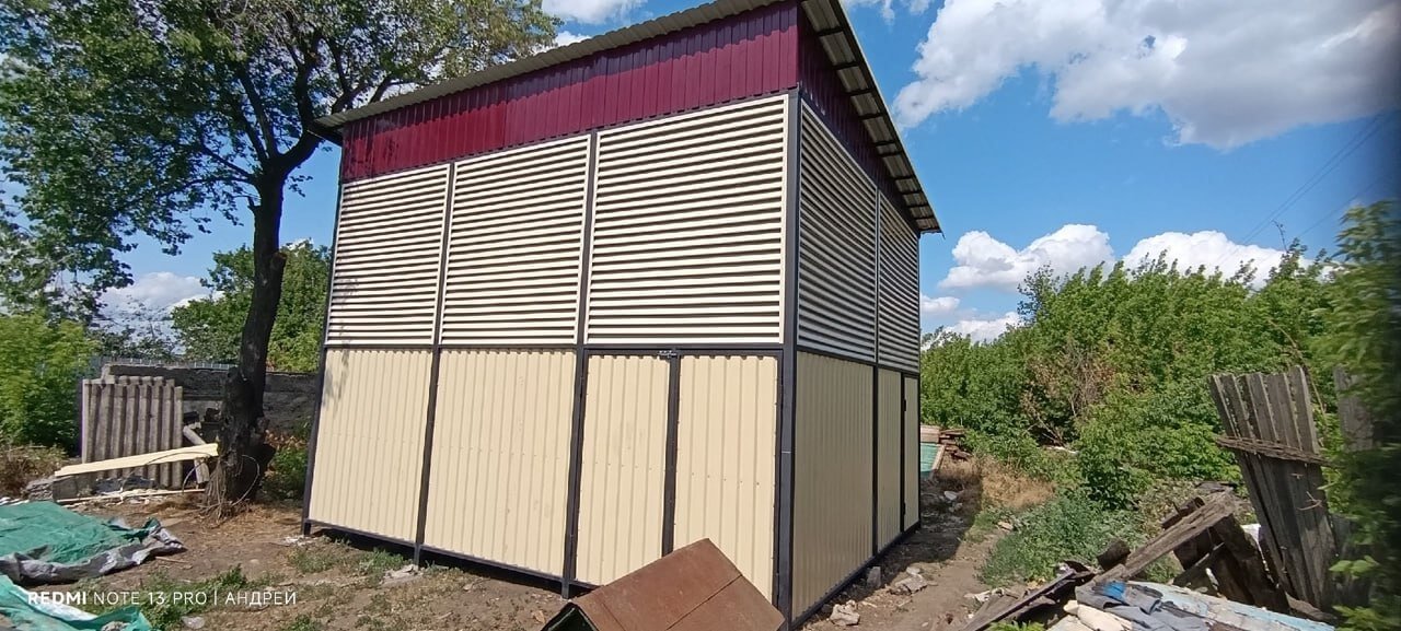 Сенник из ламелей еврожалюзи RAL1015 Слоновая Кость фото 2 в Астане