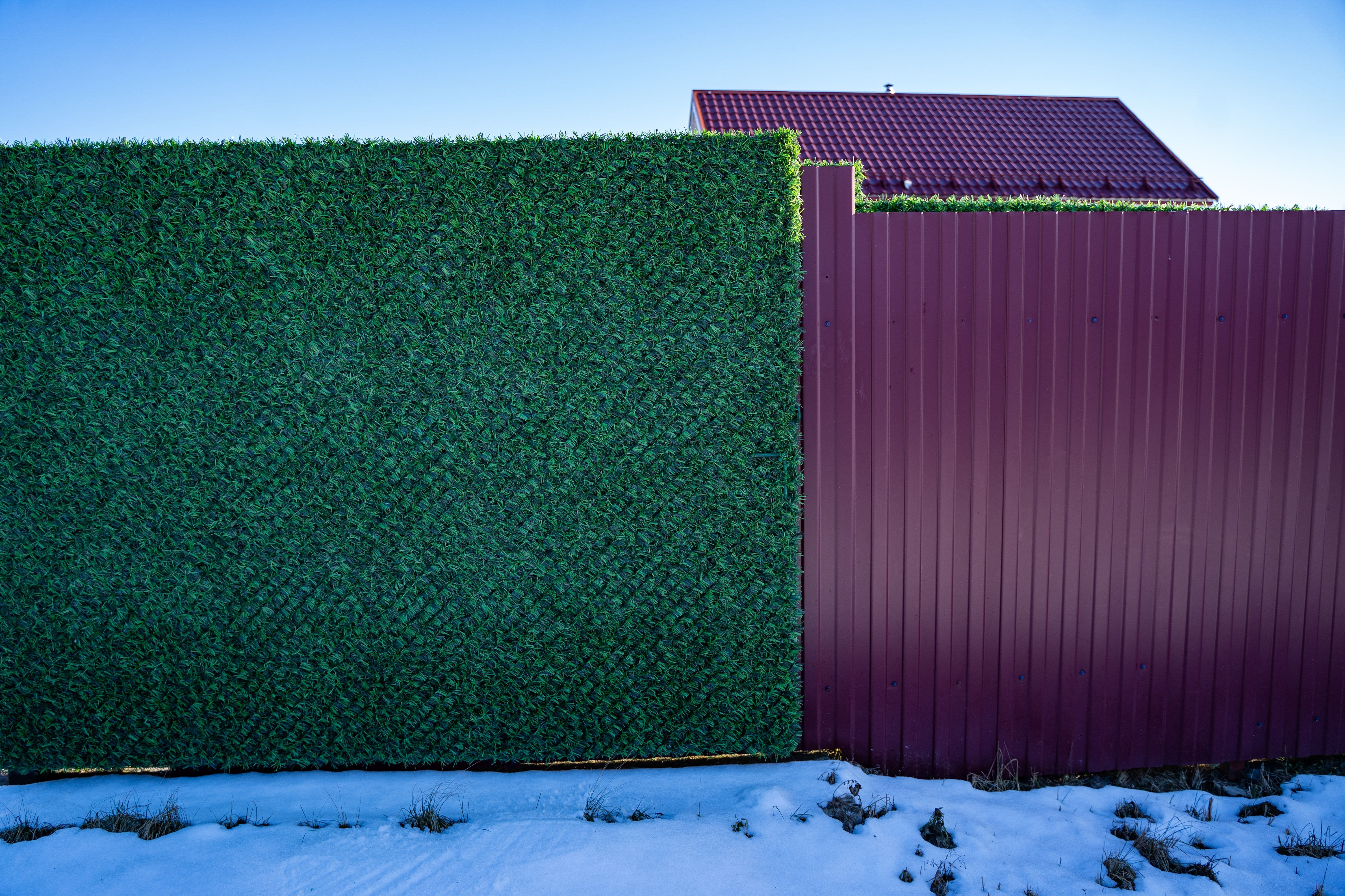 Вечнозеленый забор Grass Fence рулон 2м фото 2 в Астане