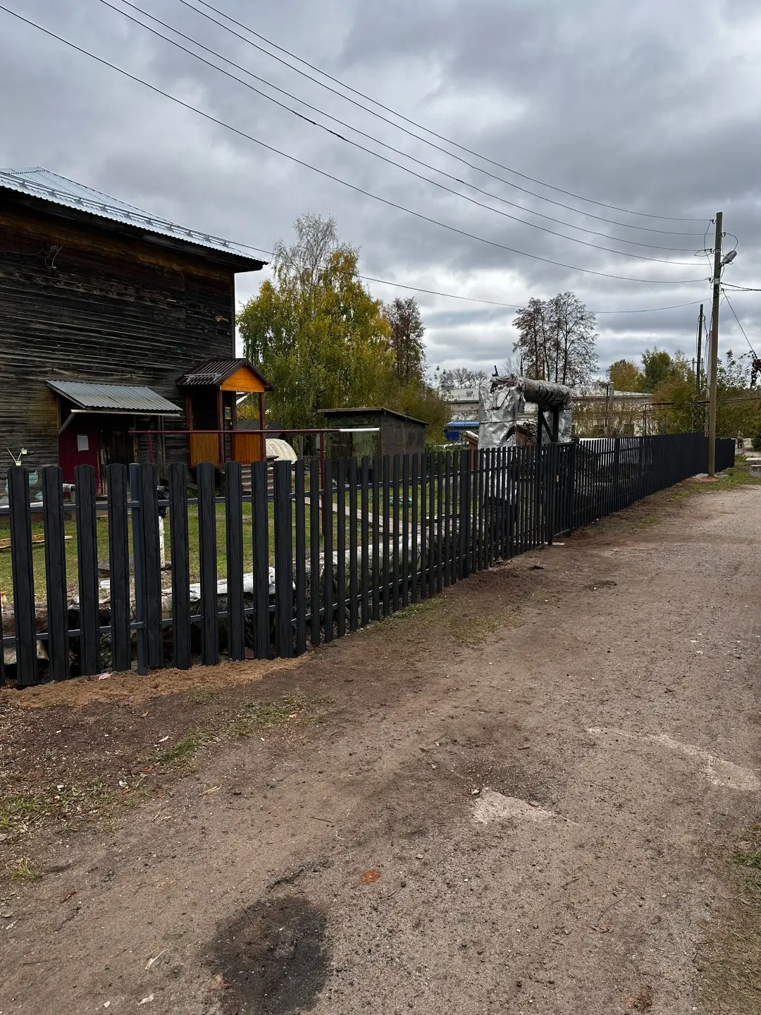 Забор из евроштакетника 63м Черное Дерево 3D Принтек фото 3 в Астане