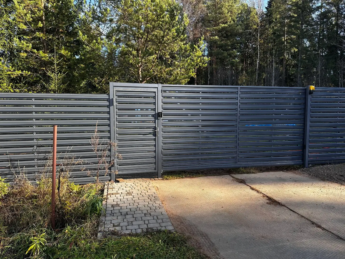 Забор-ранчо из евроштакетника 10м RAL7024 Серый Графит в Астане