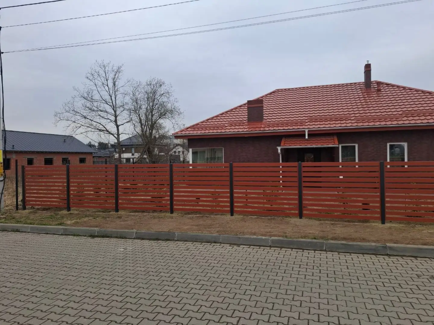 Забор-ранчо из металлопланкена 18м RAL8004 Терракотовый фото 3 в Астане
