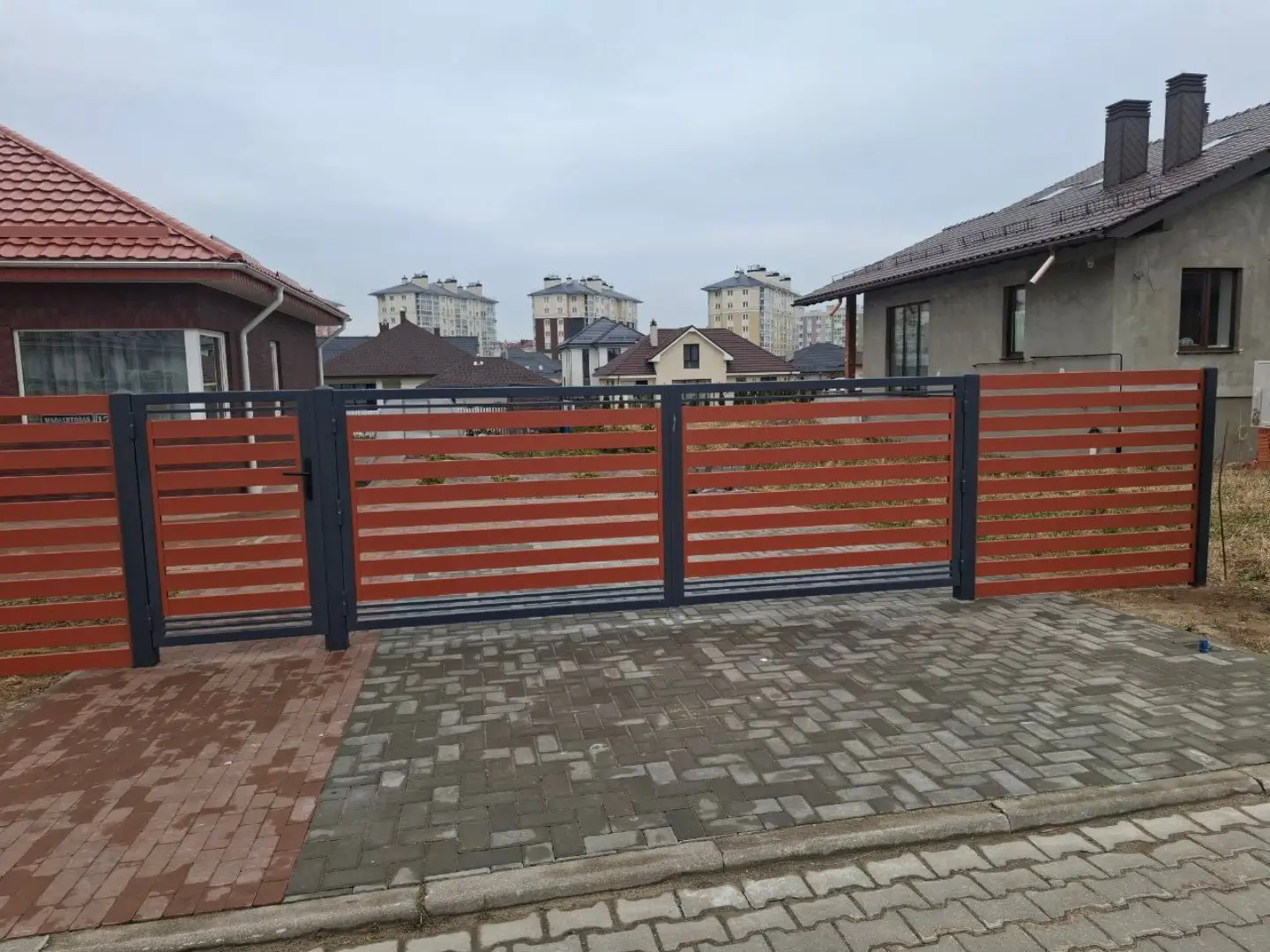 Забор-ранчо из металлопланкена 18м RAL8004 Терракотовый фото 2 в Астане