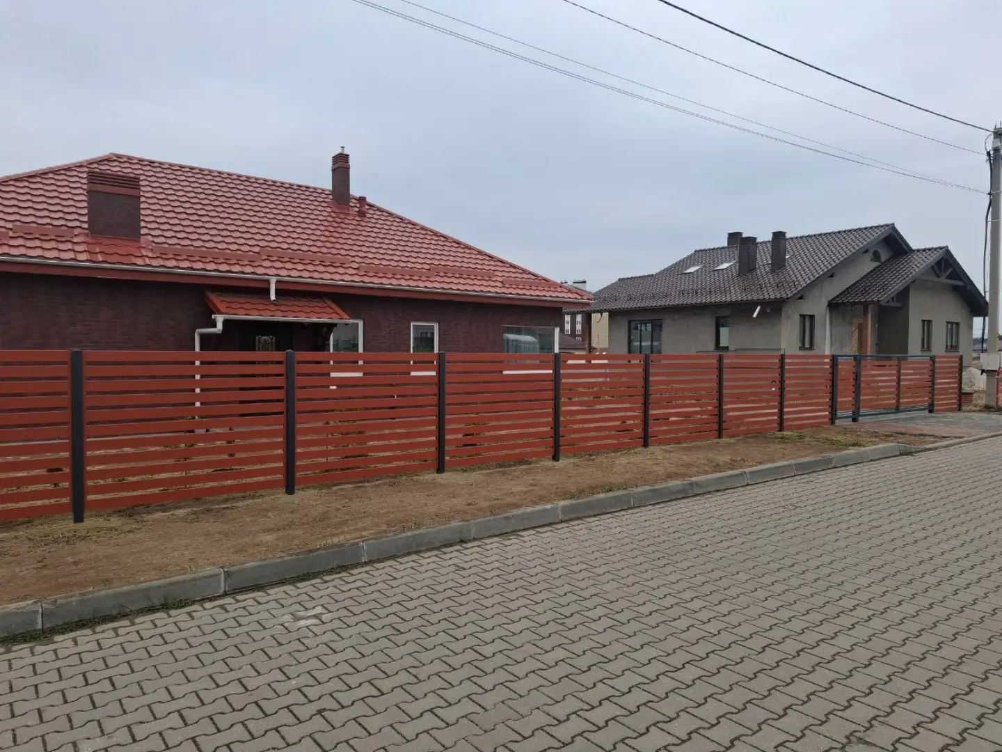 Забор-ранчо из металлопланкена 18м RAL8004 Терракотовый фото 1 в Астане